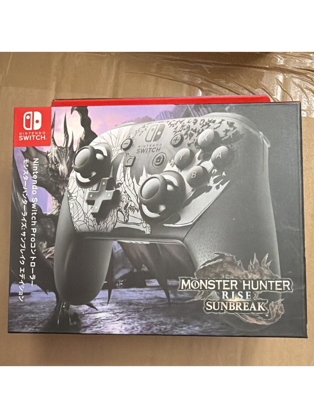 Nintendo Switch Pro Controller Monster Hunter Rise: Sunbreak Edition New